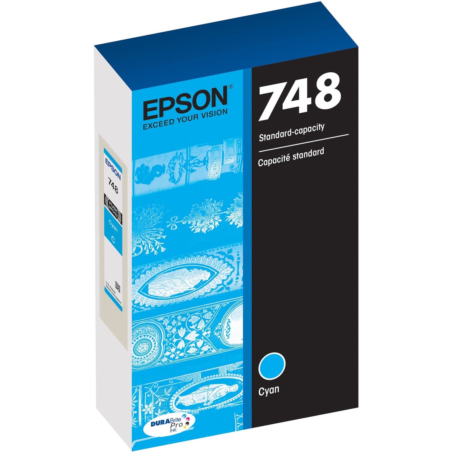 Epson DURABrite Pro 748 Original Standard Yield Inkjet Ink Cartridge - Cyan (T748220)