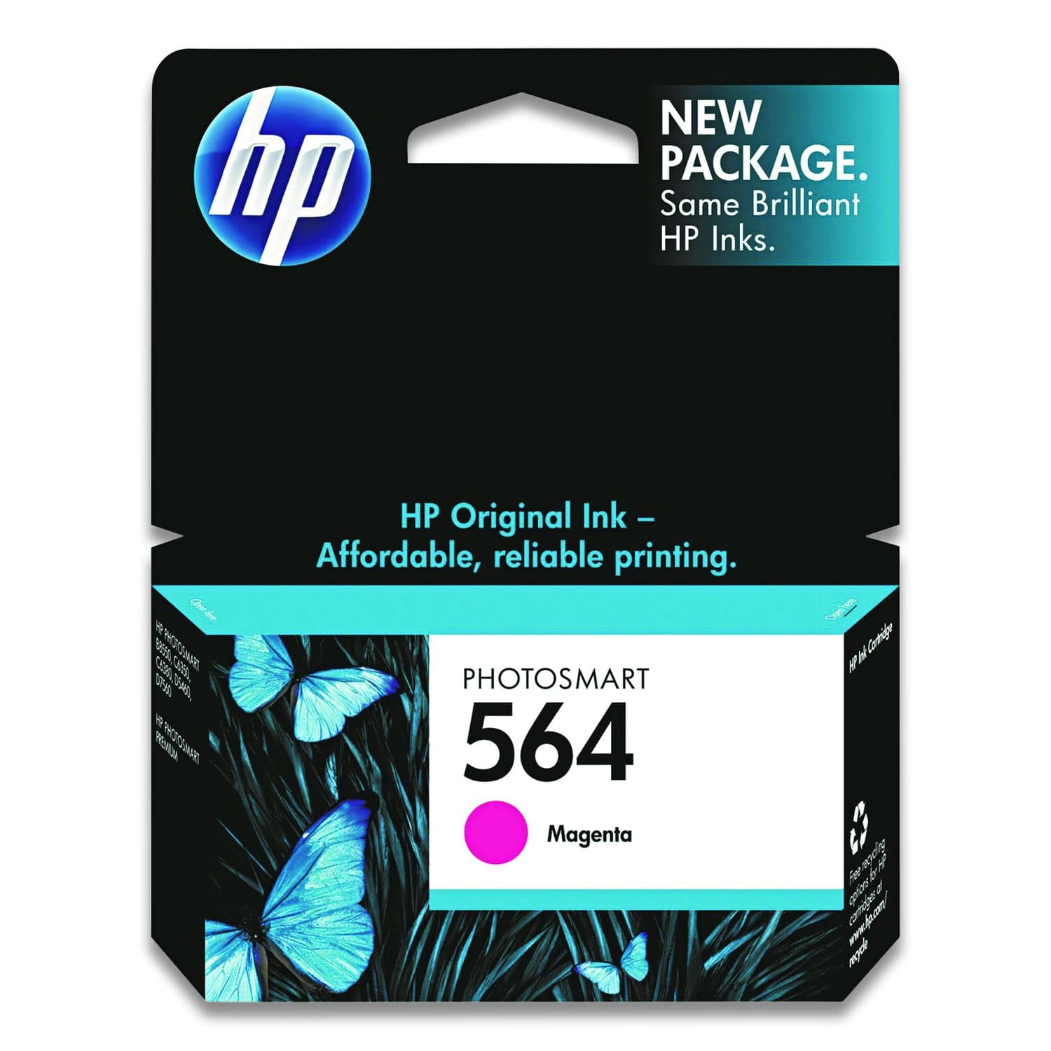 HP 564, (CB319WN) Magenta Original Ink Cartridge