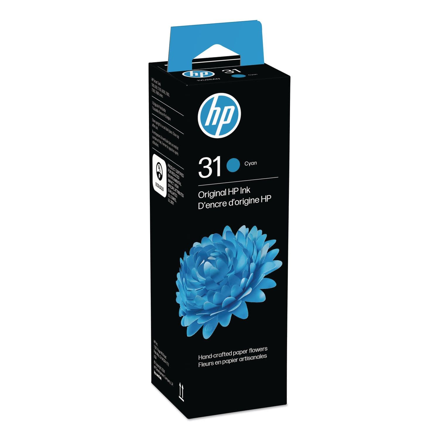 HP 31 High-Yield Cyan Original Ink Bottle (1VU26AN)
