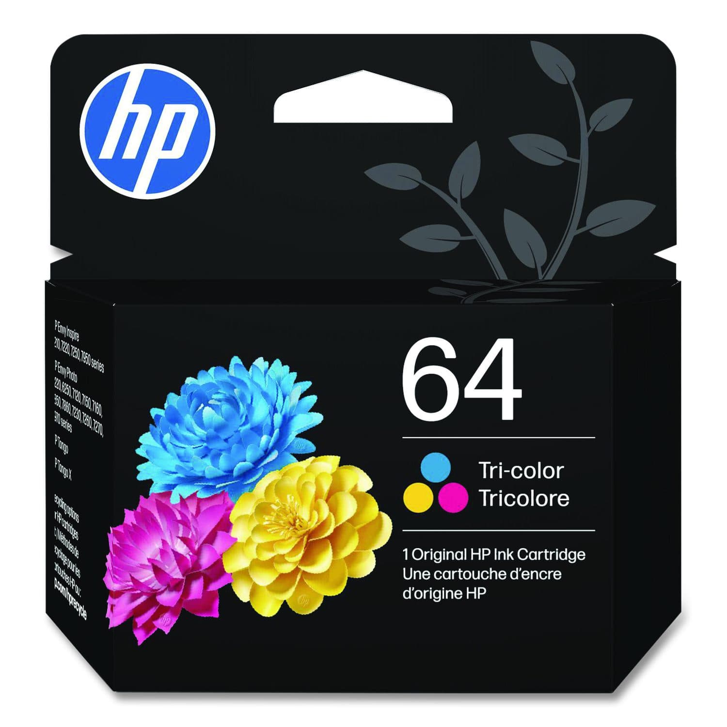 HP 64 Original Inkjet Ink Cartridge - Tri-color (N9J89AN)