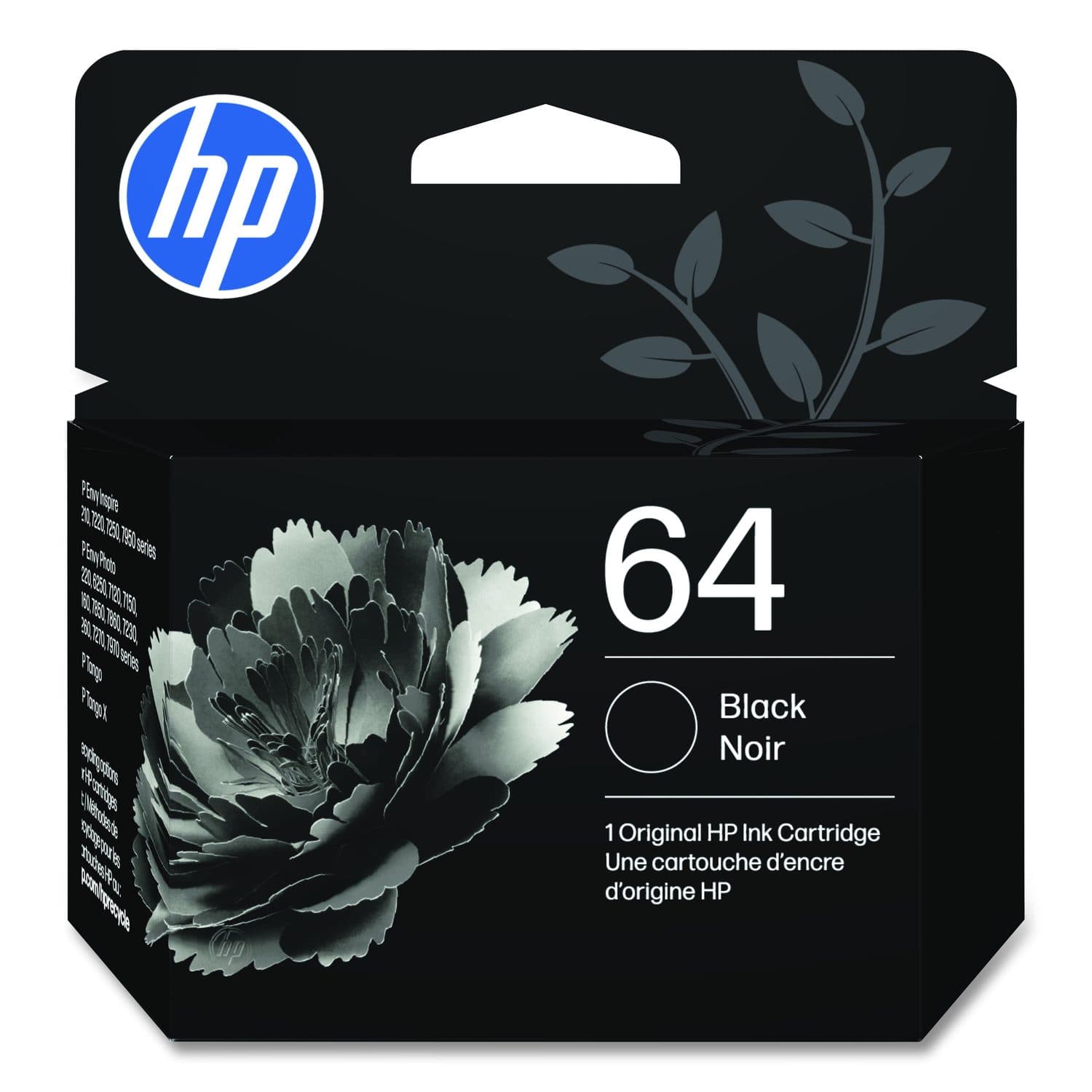HP 64 Original Inkjet Ink Cartridge - Black (N9J90AN)