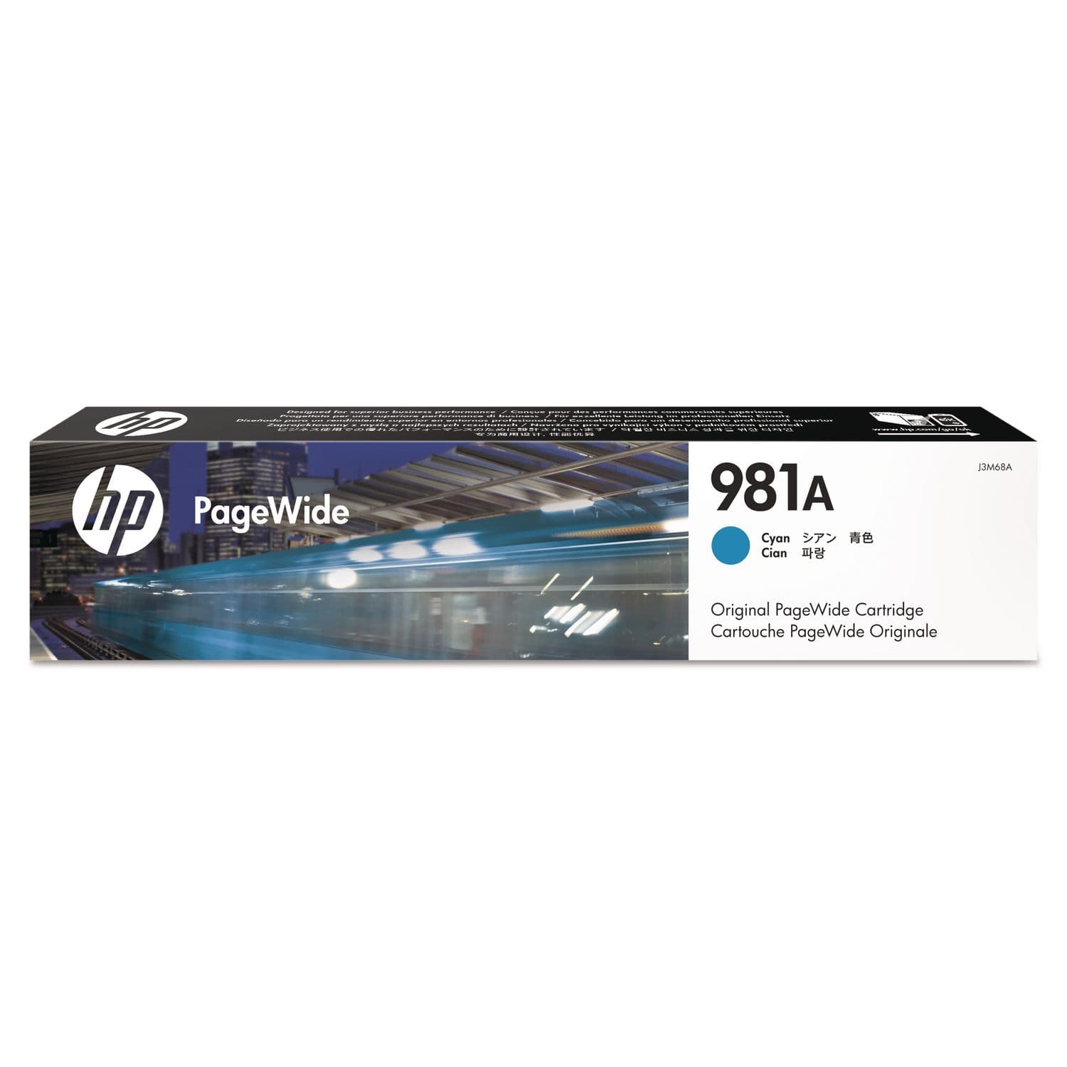 HP 981A Cyan Original PageWide Cartridge (J3M68A)