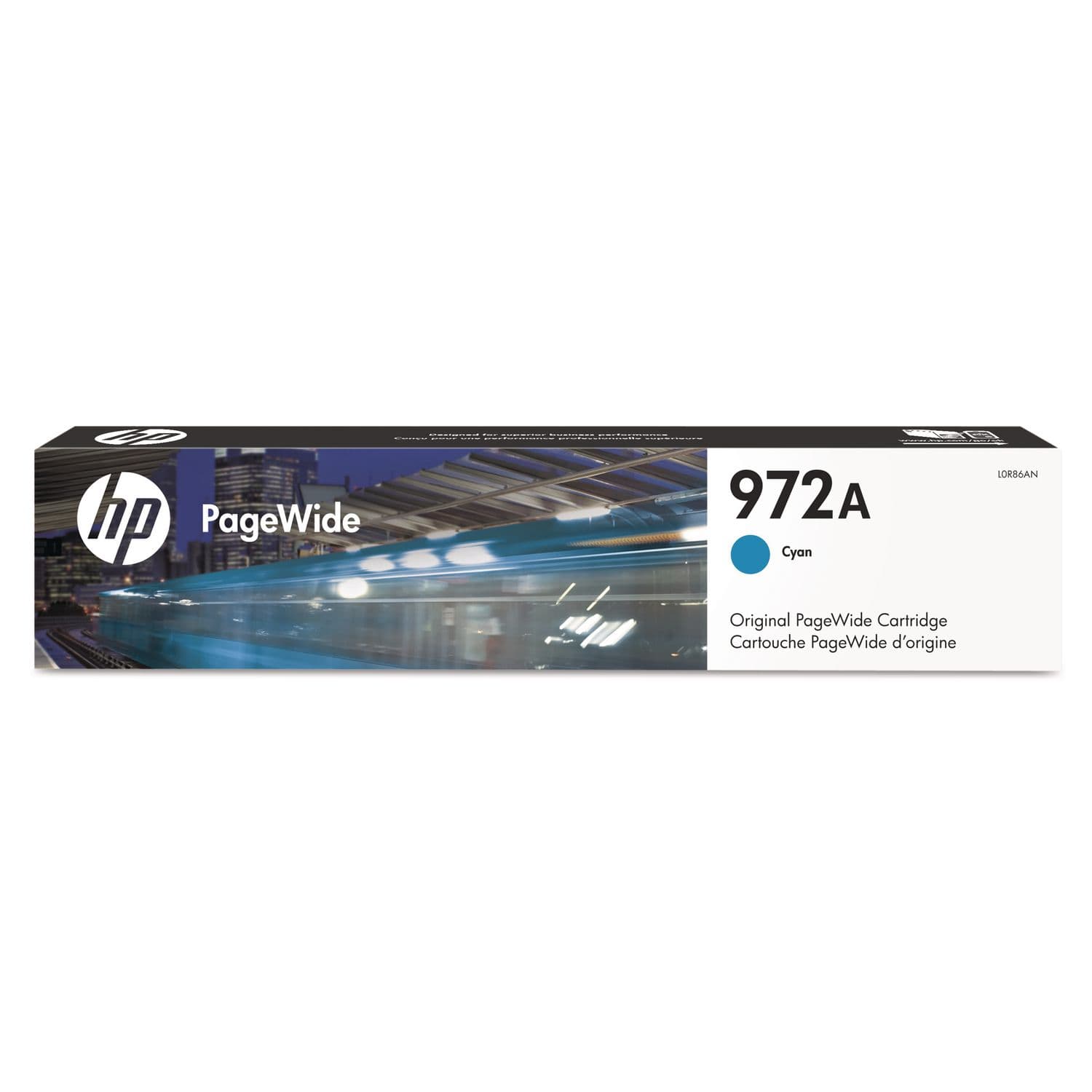 HP 972A Cyan Original PageWide Cartridge (L0R86AN)