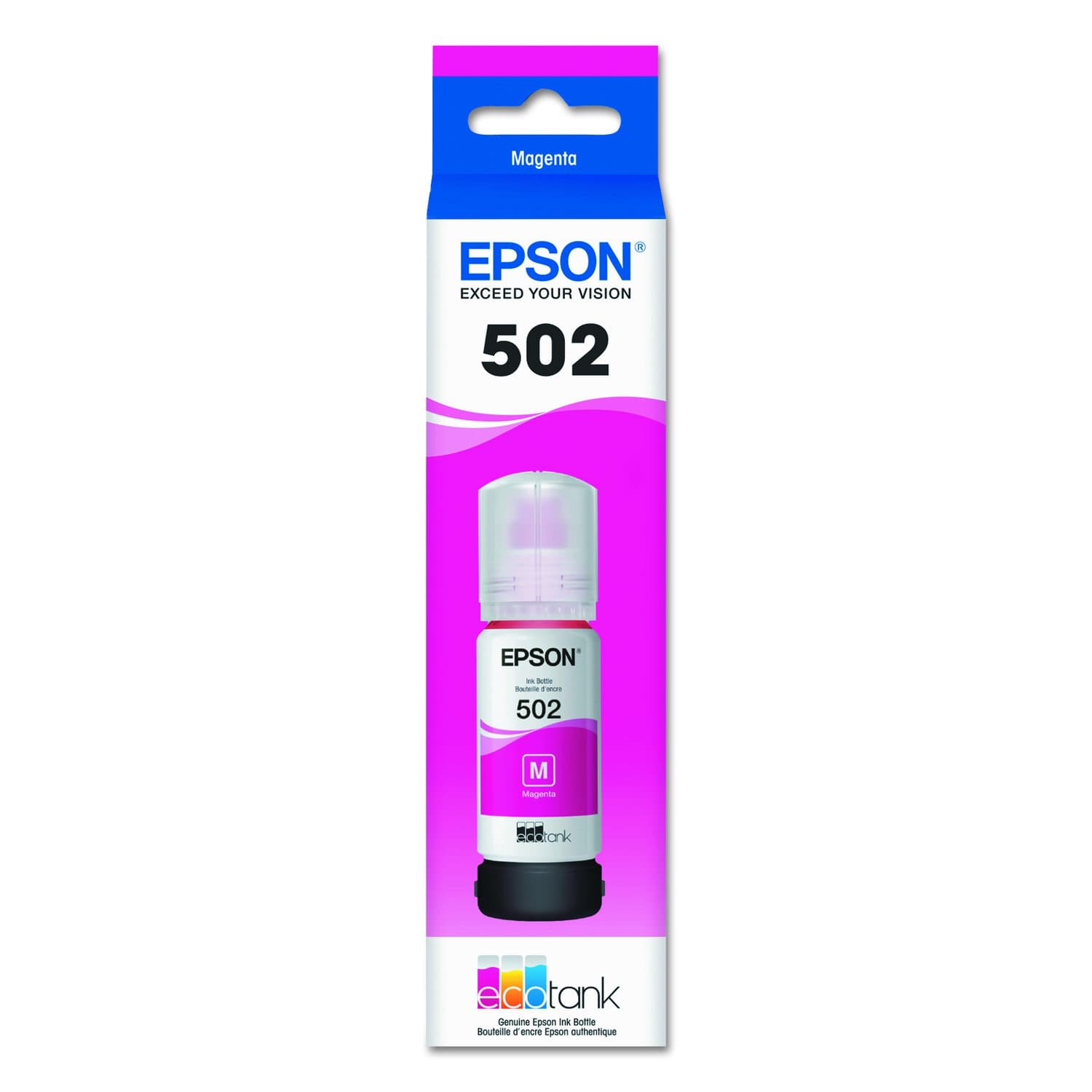 Epson 502 Ink, 6,000 Page-Yield, Magenta (T502320-S)