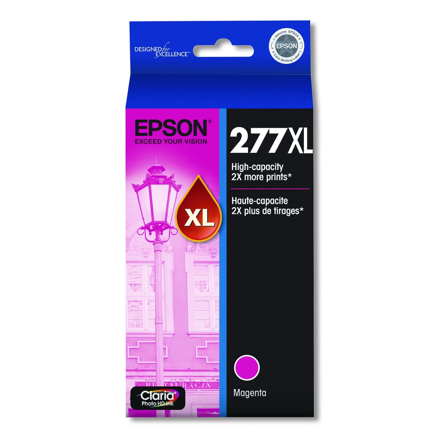 Epson 277XL Claria High-Yield Ink, 740 Page-Yield, Magenta (T277XL320-S)