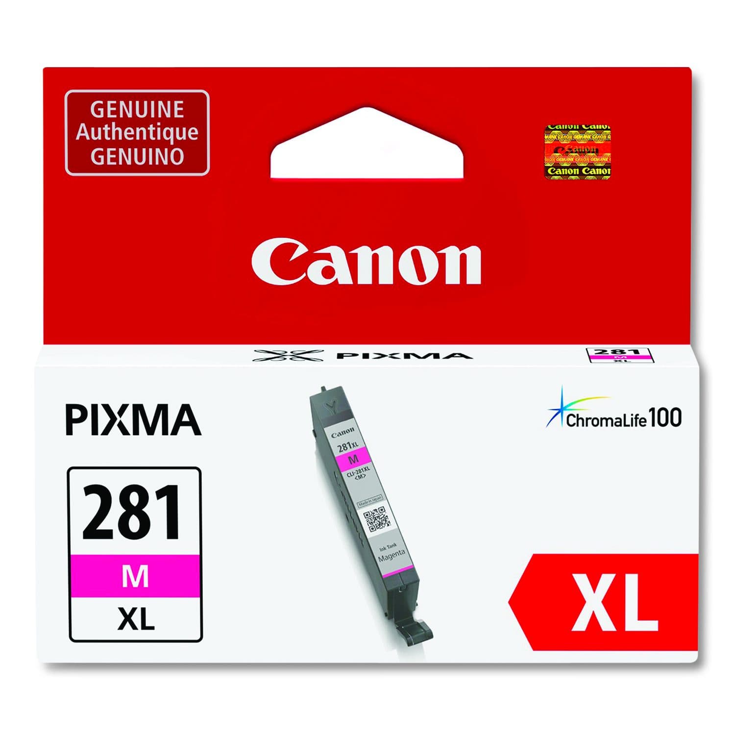 Canon CLI-281 ChromaLife100 Ink, Magenta (2035C001)