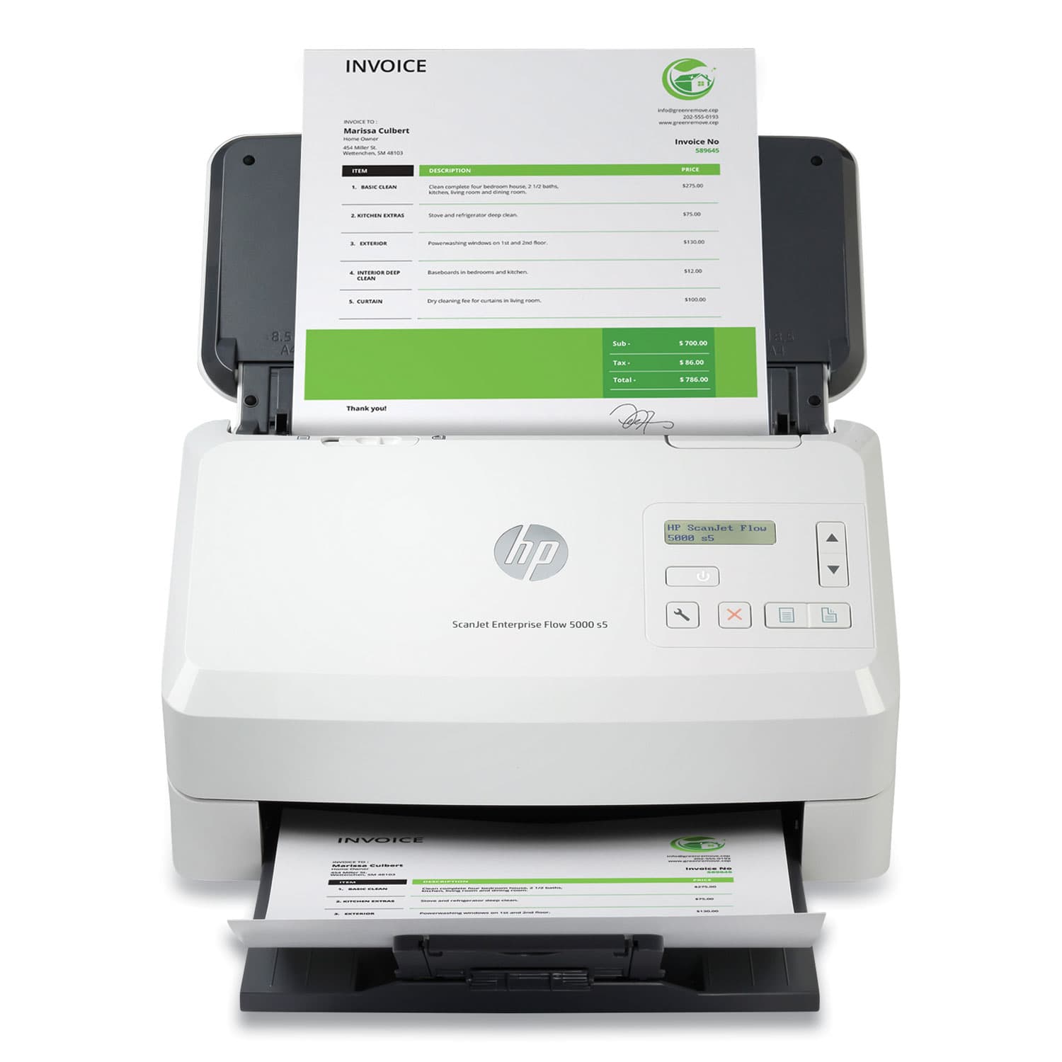 HP Scanjet Enterprise Flow 5000 S5 Sheetfed Scanner - 600 dpi Optical (6FW09A)