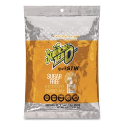 Sugar-Free Qwik Stik Energy Drink Mix, Orange, 1.26 oz Packet, 50/Pack