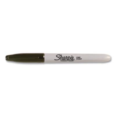 Fine Tip Permanent Marker, Bullet Tip, Black
