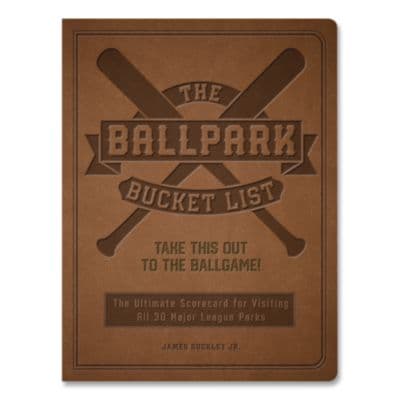 Ballpark Bucket List Guided Journal, Brown Cover, (176) 8 x 6 Sheets
