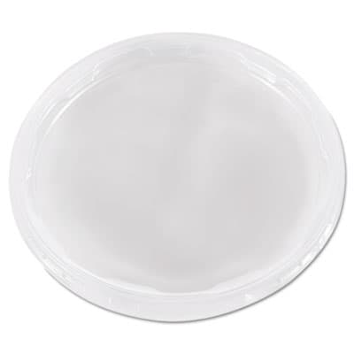 Deli Container Lids, Plug-Style, Clear, Plastic, 50/Pack, 10 Packs/Carton