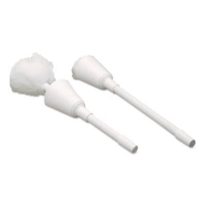 Cone Toilet Bowl Mop, 13" Handle, 5.5" Mop Head, White