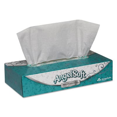 Angel Soft ps Premium Facial Tissue, Flat Box, 2-Ply, White, 100 Sheets/Box