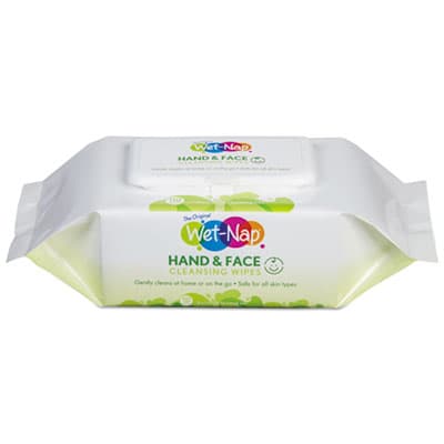 Hands and Face Cleansing Wipes, 1-Ply, 7 x 6, Fragrance-Free, White, 110/Pack
