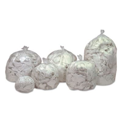 8105015171351, SKILCRAFT Trash Can Liner - High-Density, 10 gal, 8.89 mic, 24" x 23", Clear, 500/Carton