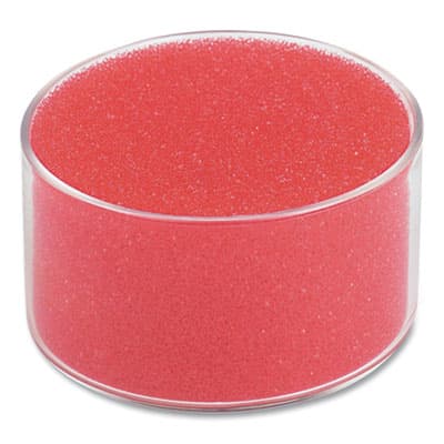 Sponge and Cup Moistener, 3" Diameter x 1.5"h, Red