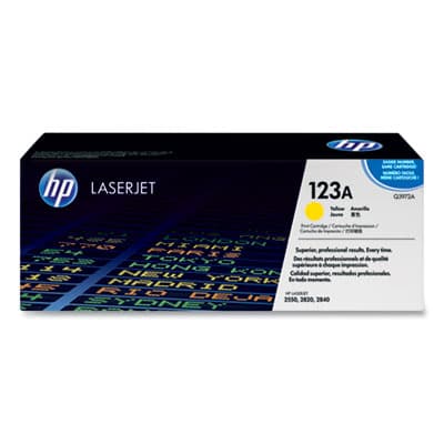 HP 123A, (Q3972A) Yellow Original LaserJet Toner Cartridge