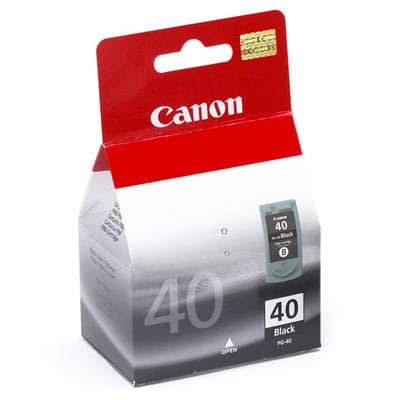 Canon PG-40 Ink, 195 Page-Yield, Black (0615B002)
