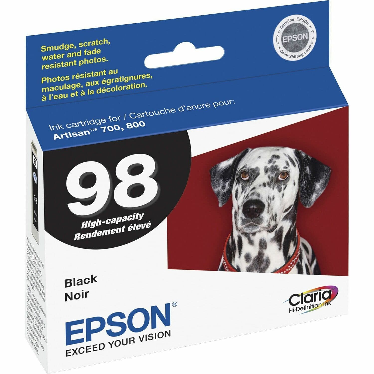 Epson Claria No. 98 Original Inkjet Ink Cartridge - Black (T098120-S)