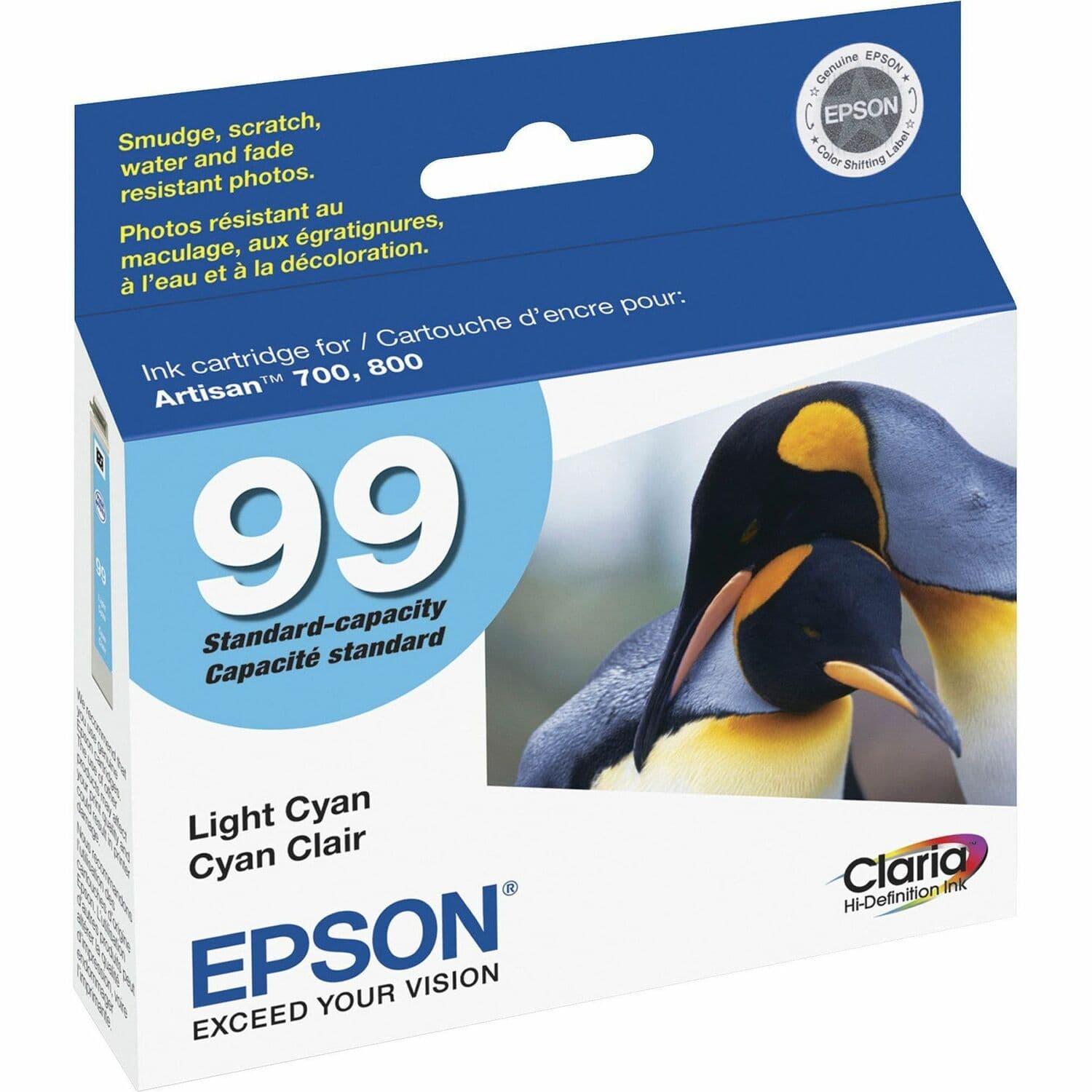 Epson Claria No. 99 Original Inkjet Ink Cartridge - Light Cyan (T099520-S)