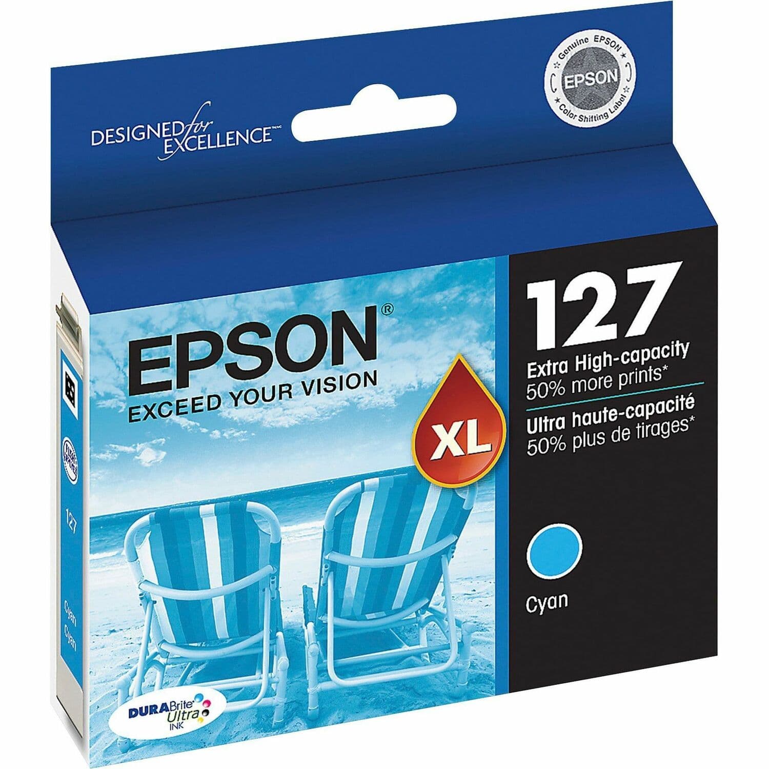 Epson DURABrite T127220-S Original Inkjet Ink Cartridge - Cyan