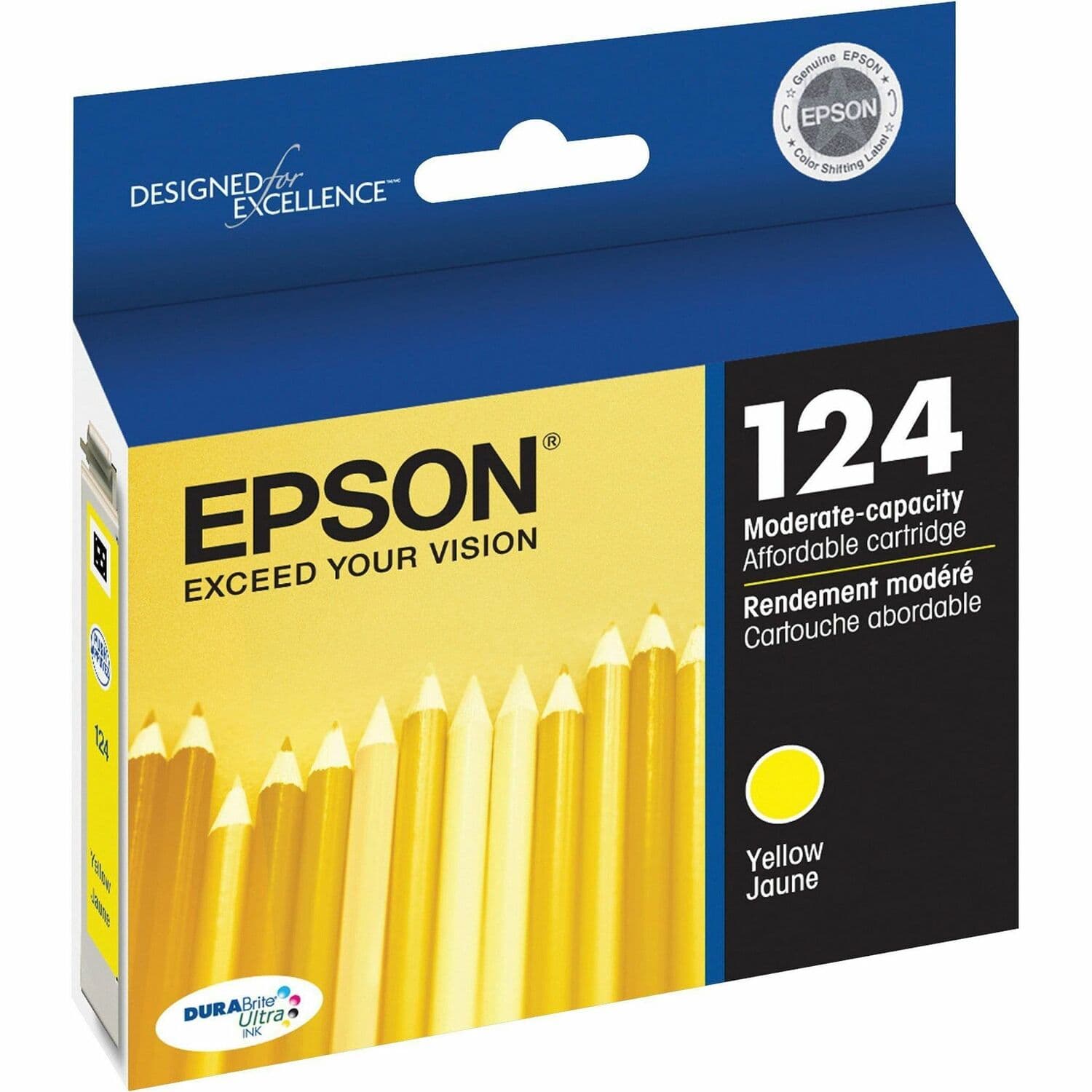 Epson DURABrite T124420 Original Inkjet Ink Cartridge - Yellow (T124420-S)