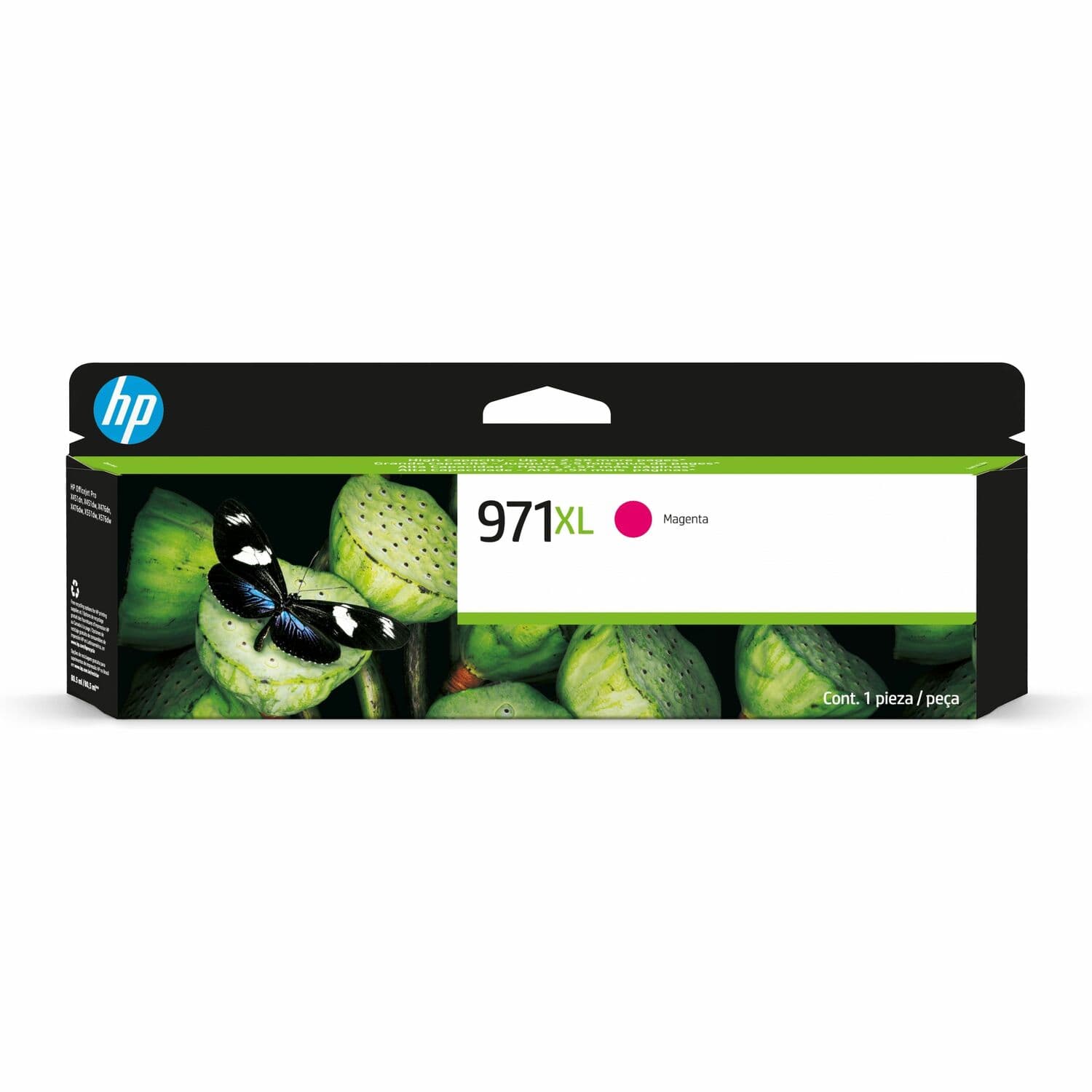 HP 971XL Original High Yield Inkjet Ink Cartridge - Magenta (CN627AM)
