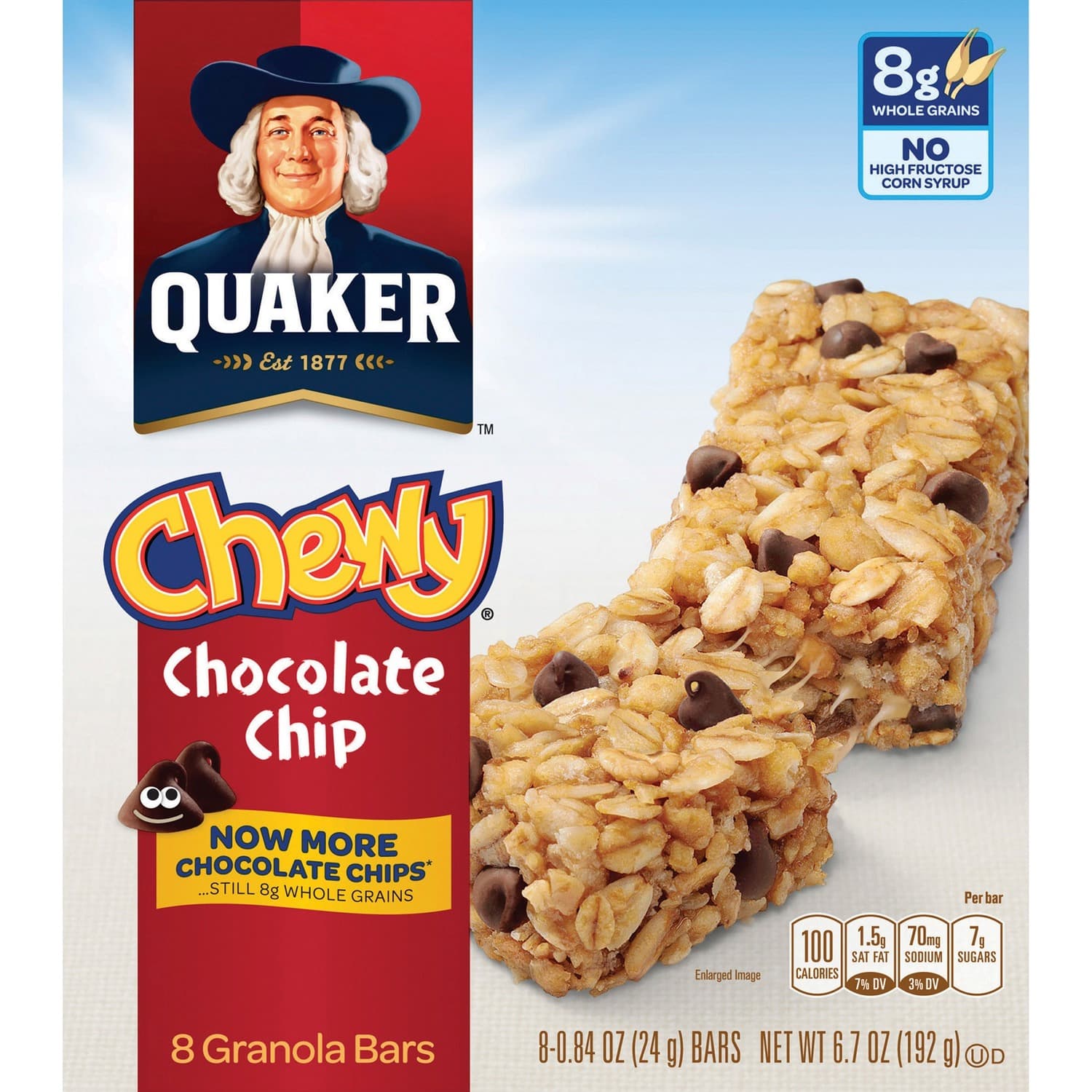 Quaker Chocolate Chip Chewy Granola Bars