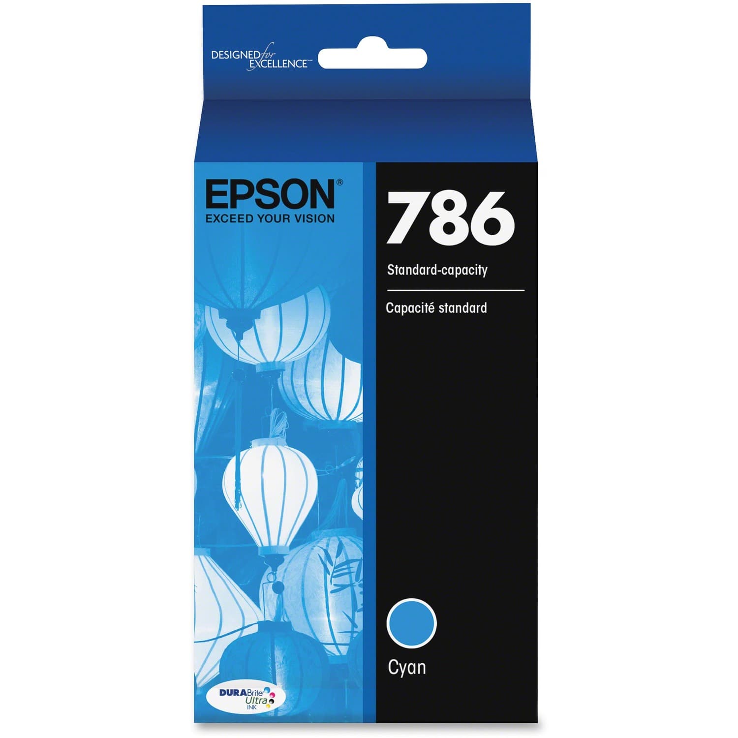 Epson DURABrite Ultra 786 Original Inkjet Ink Cartridge - Cyan (T786220-S)