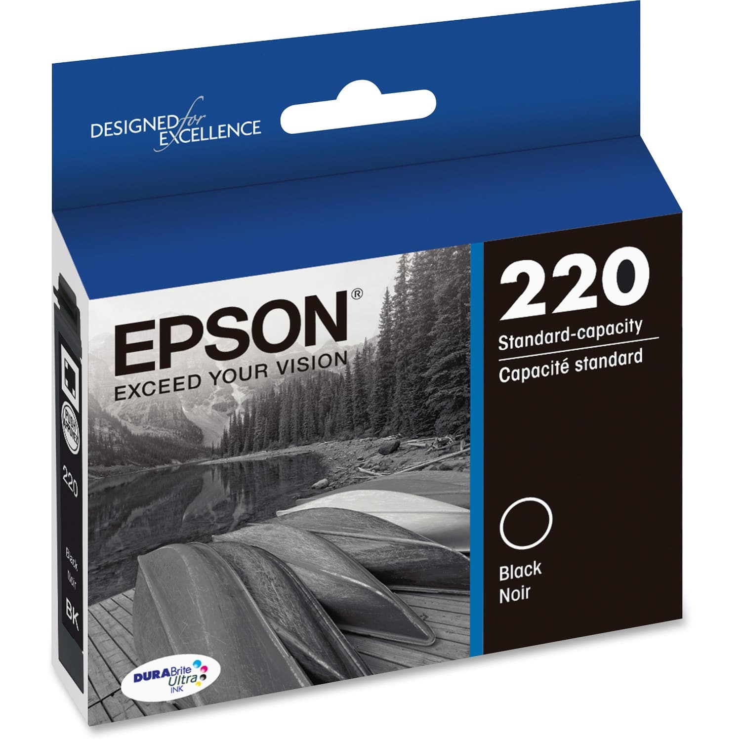 Epson DURABrite Ultra T220120 Original Standard Yield Inkjet Ink Cartridge - Black (T220120-S)
