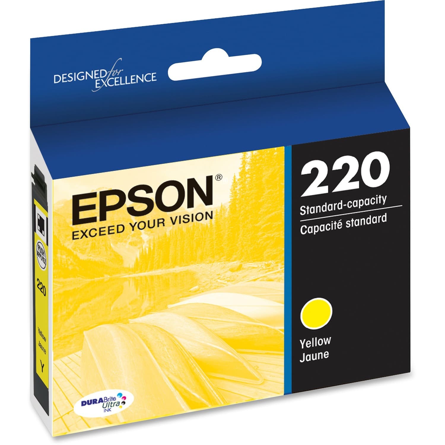 Epson DURABrite Ultra 220 Original Standard Yield Inkjet Ink Cartridge - Yellow (T220420-S)
