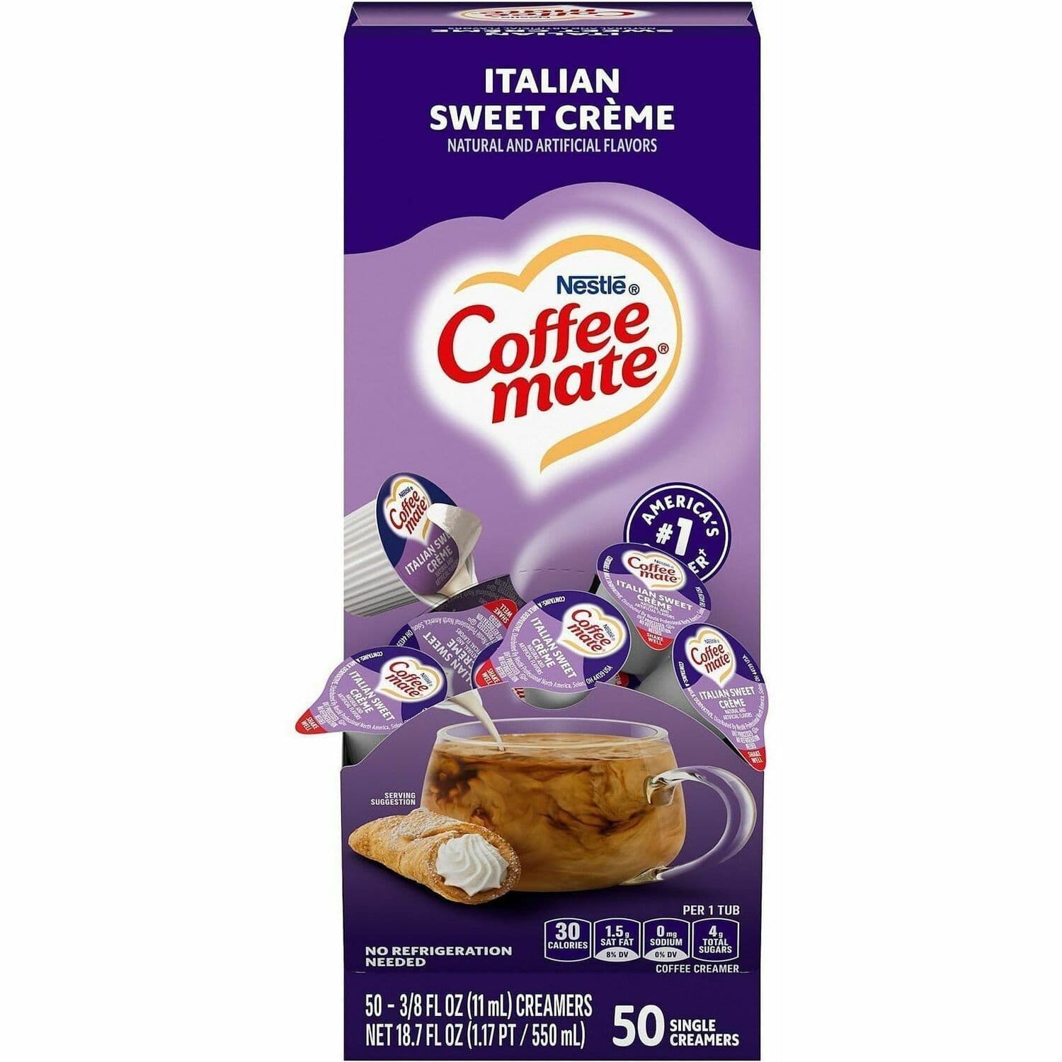 Coffee mate Italian Sweet Creme Nondairy Liquid Creamer Singles