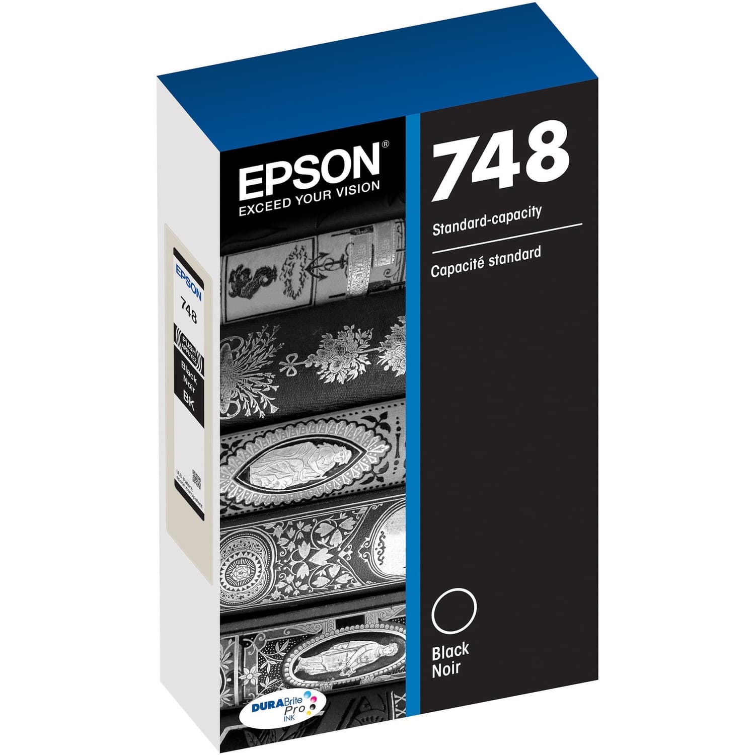 Epson DURABrite Pro 748 Original Standard Yield Inkjet Ink Cartridge - Black (T748120)