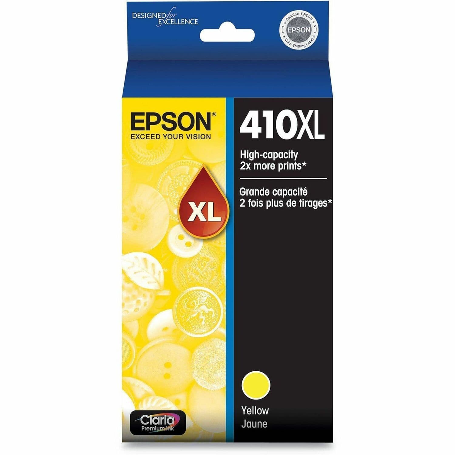 Epson Claria Premium 410XL Original High Yield Inkjet Ink Cartridge - Yellow (T410XL420-S)