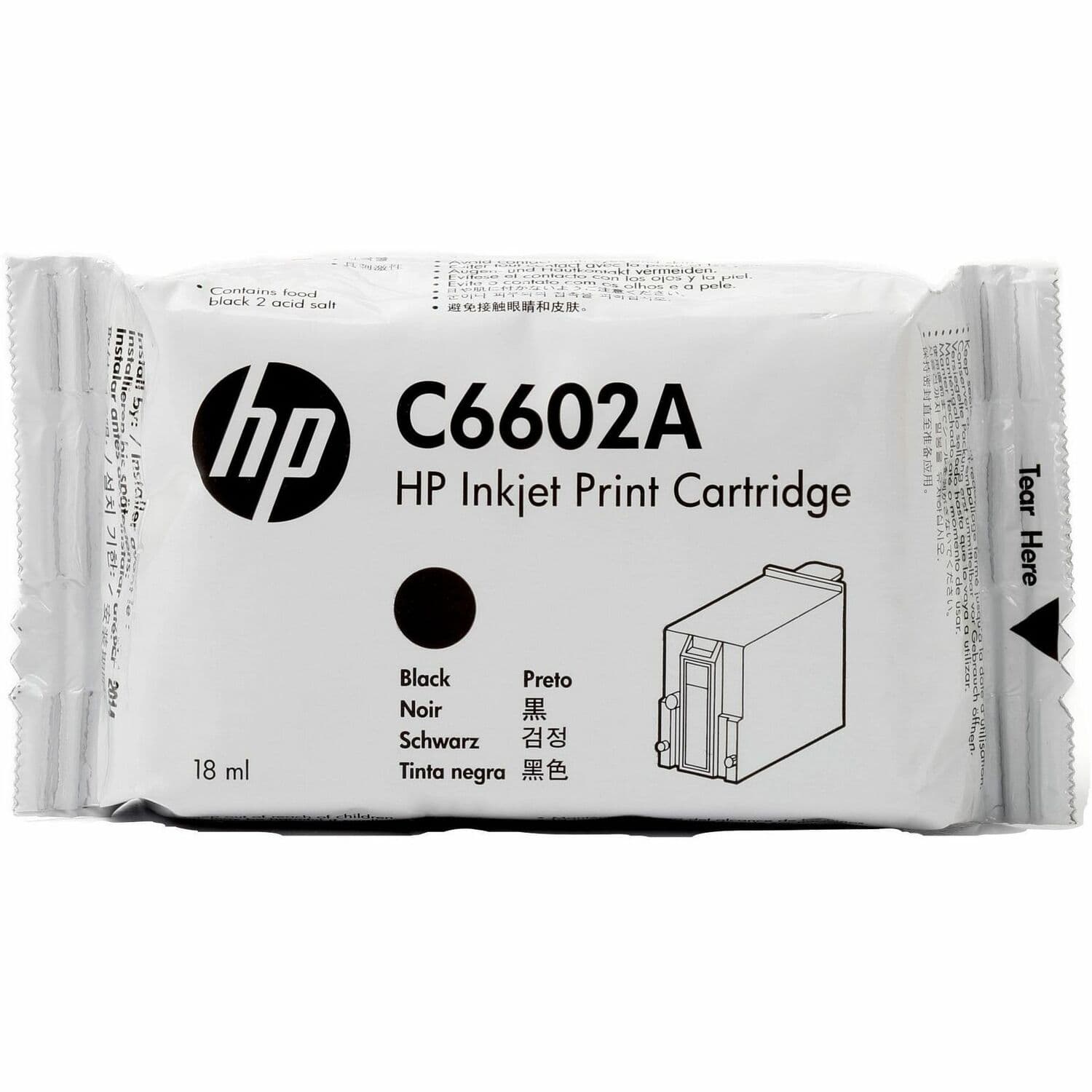 HP C6602A Original High Yield Inkjet Ink Cartridge - Black