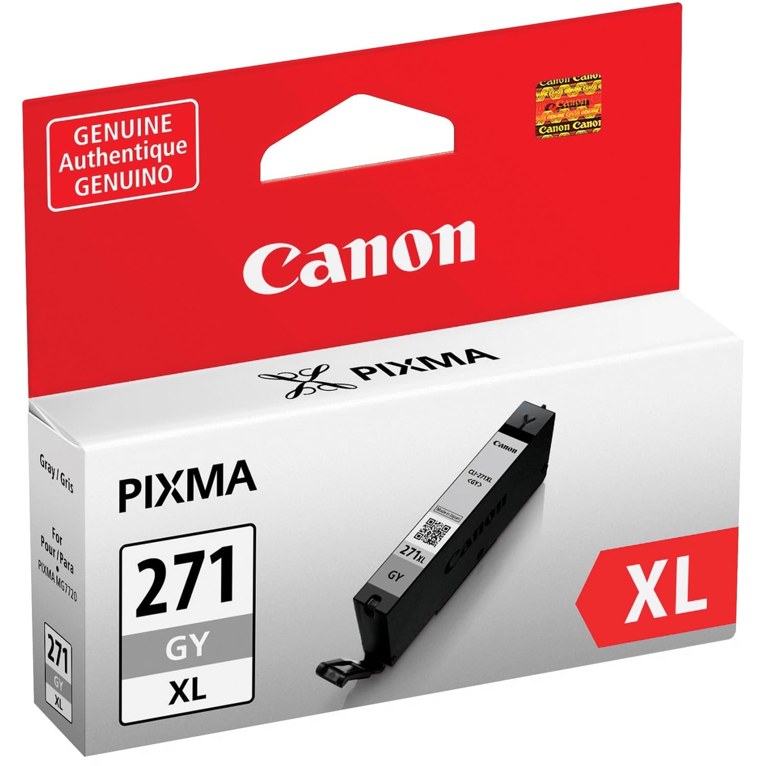 Canon CLI-271 Original High Yield Inkjet Ink Cartridge - Gray (0340C001)