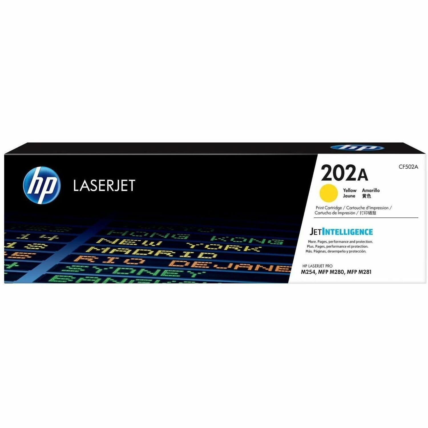 HP 202A Original Standard Yield Laser Toner Cartridge - Yellow (CF502A)