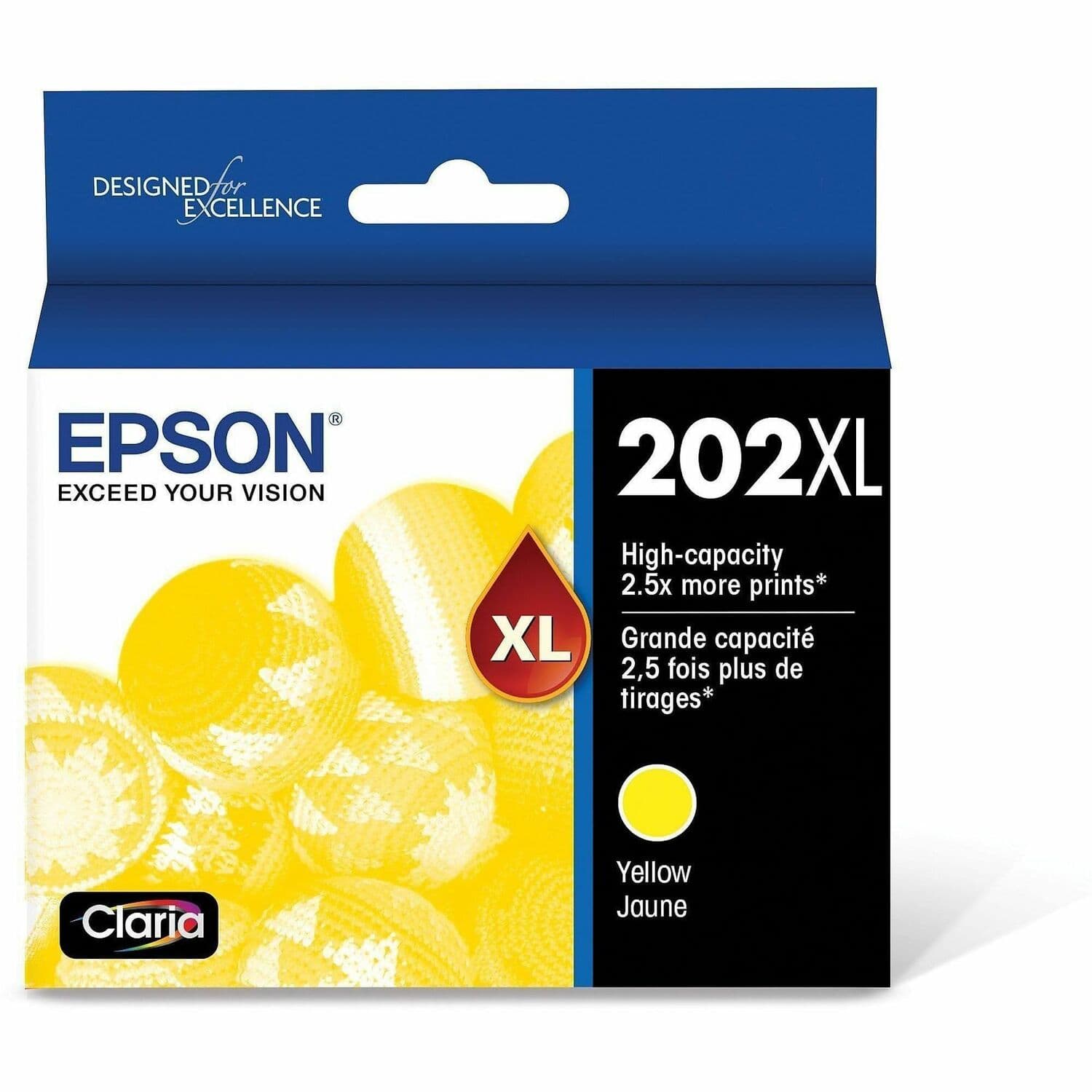 Epson Claria 202XL Original High Yield Inkjet Ink Cartridge - Yellow Pack (T202XL420S)