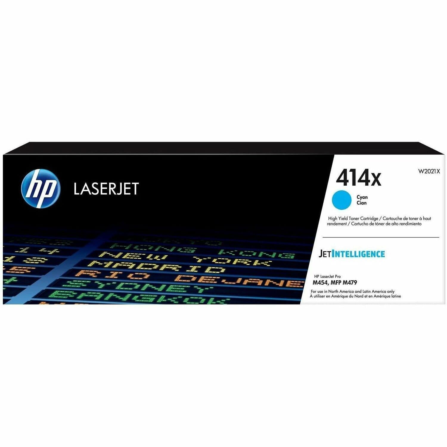 HP 414X Original High Yield Laser Toner Cartridge - Cyan (W2021X)