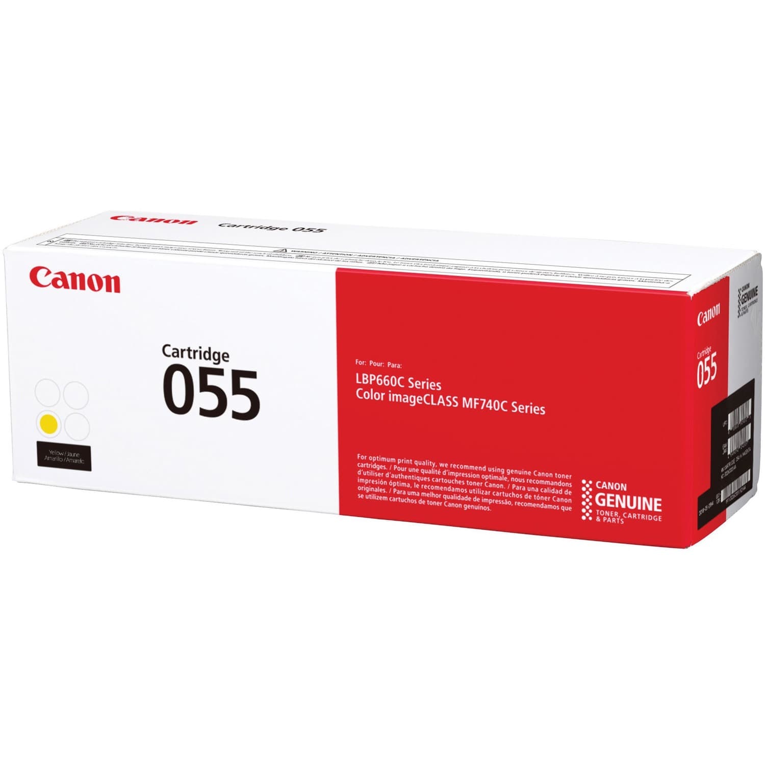 Canon 055 Original Laser Toner Cartridge - Yellow (3013C001)