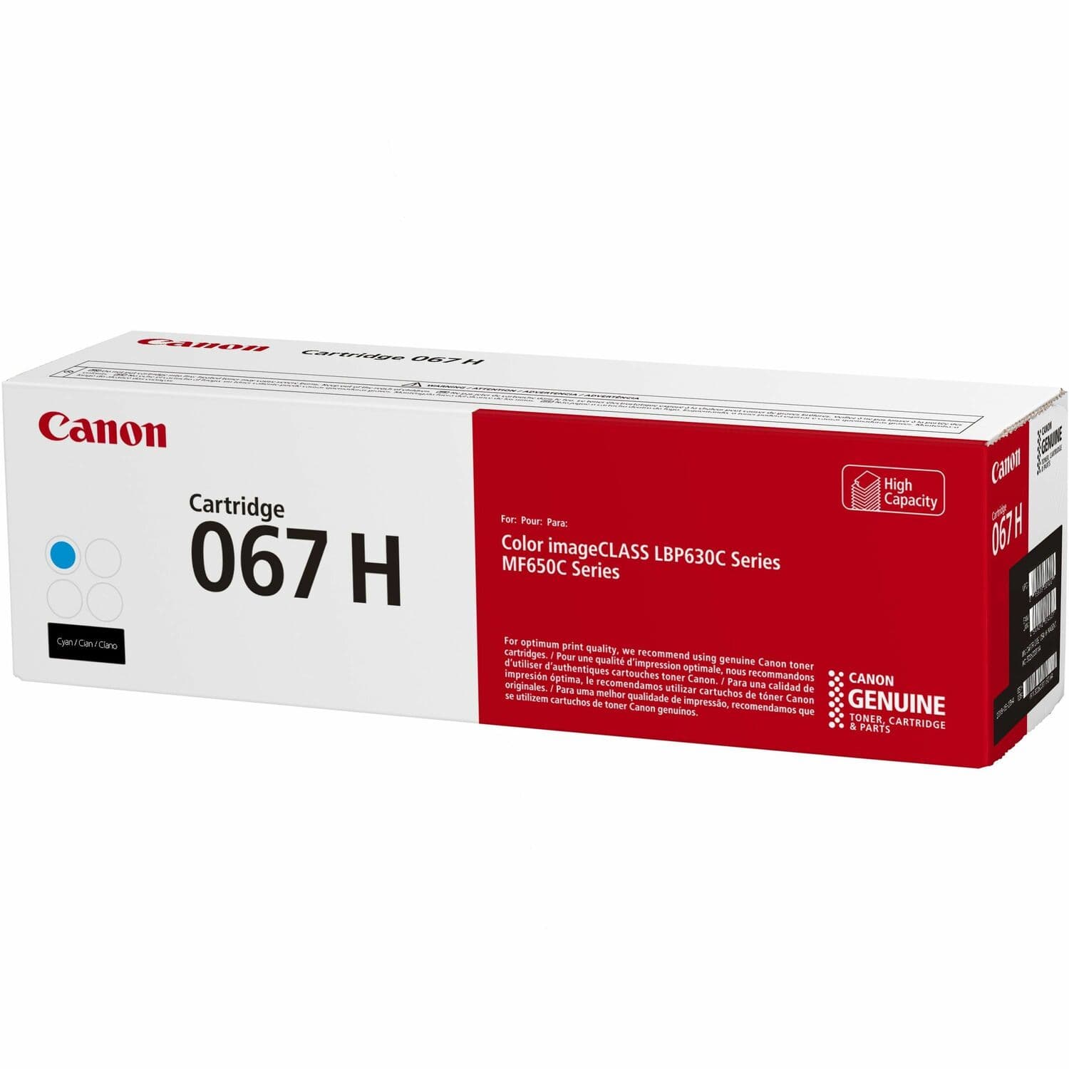 Canon 067 Original High Yield Laser Toner Cartridge - Cyan