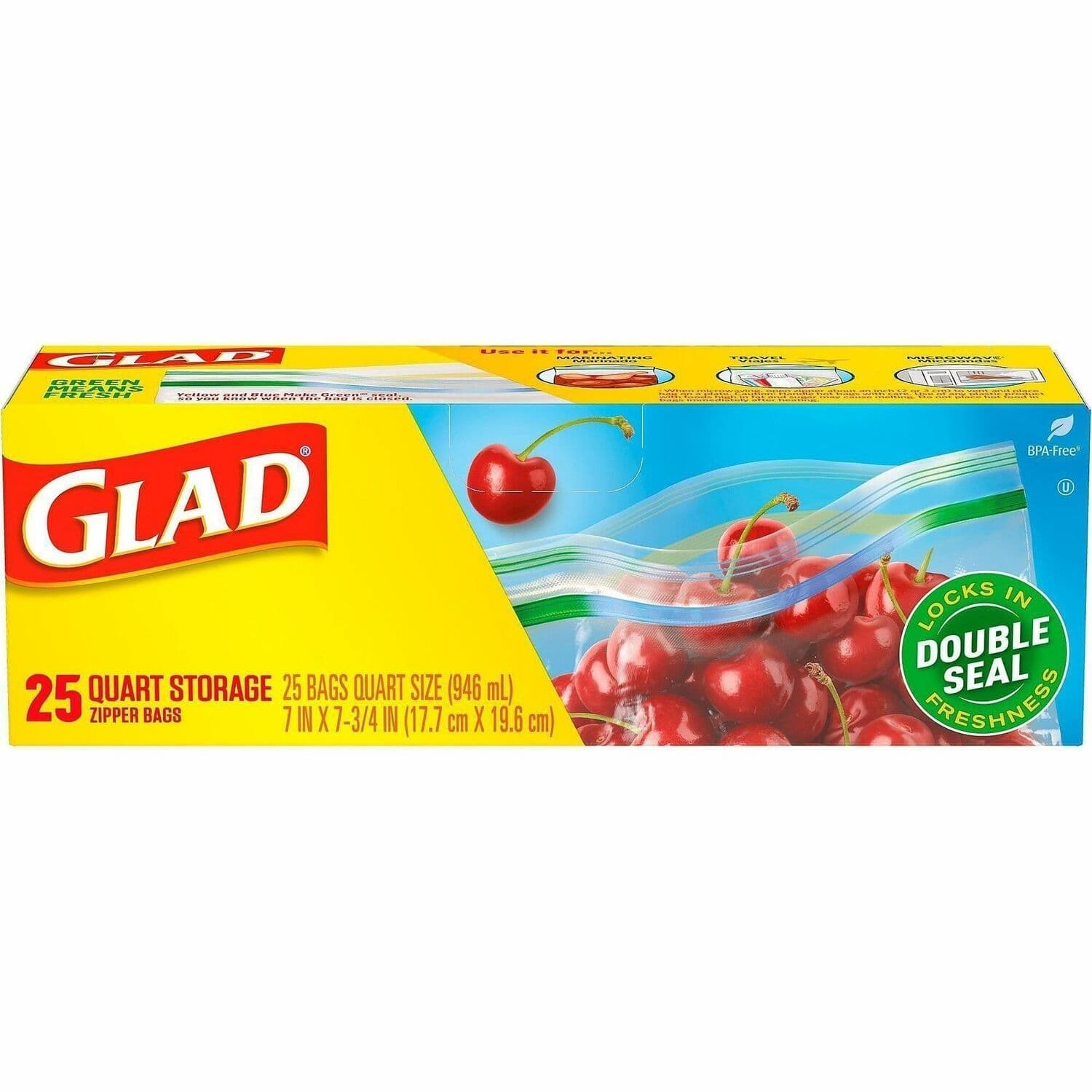 Glad Food Storage Zipper Bags