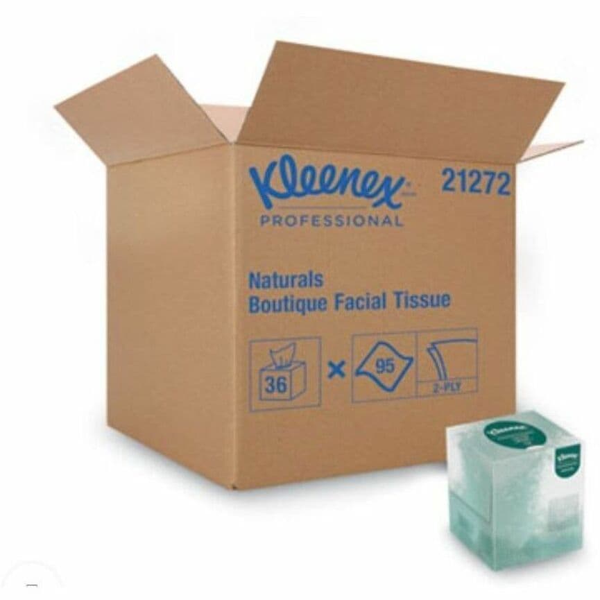 Kleenex Professional Naturals Facial Tissue Cube for Business