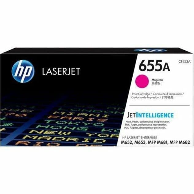 HP 655A Original Laser Toner Cartridge - Magenta (CF453A)
