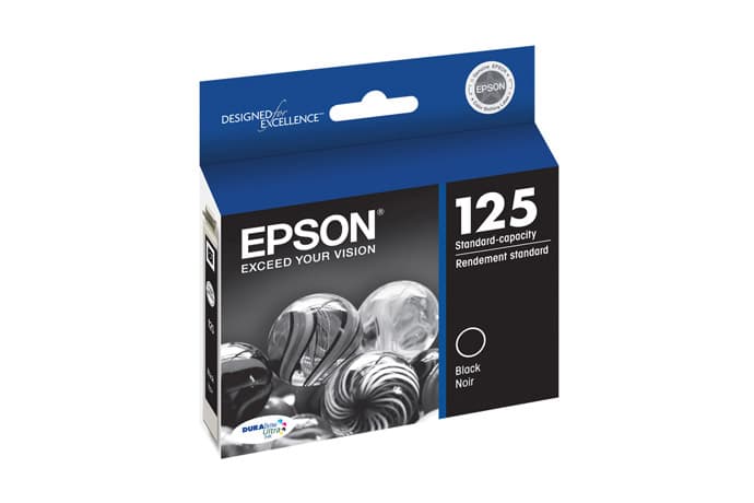 Epson 125 DURABrite Ultra Ink, Black (T125120-S)