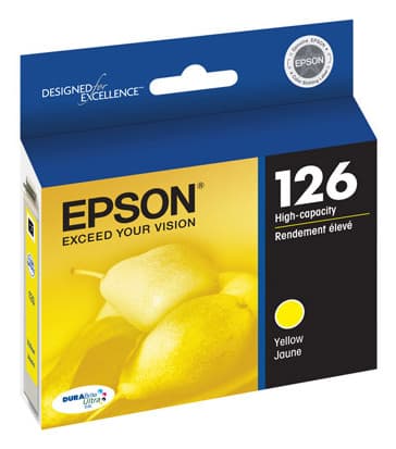 Epson 126 DURABrite Ultra High-Yield Ink, Yellow (T126420-S)